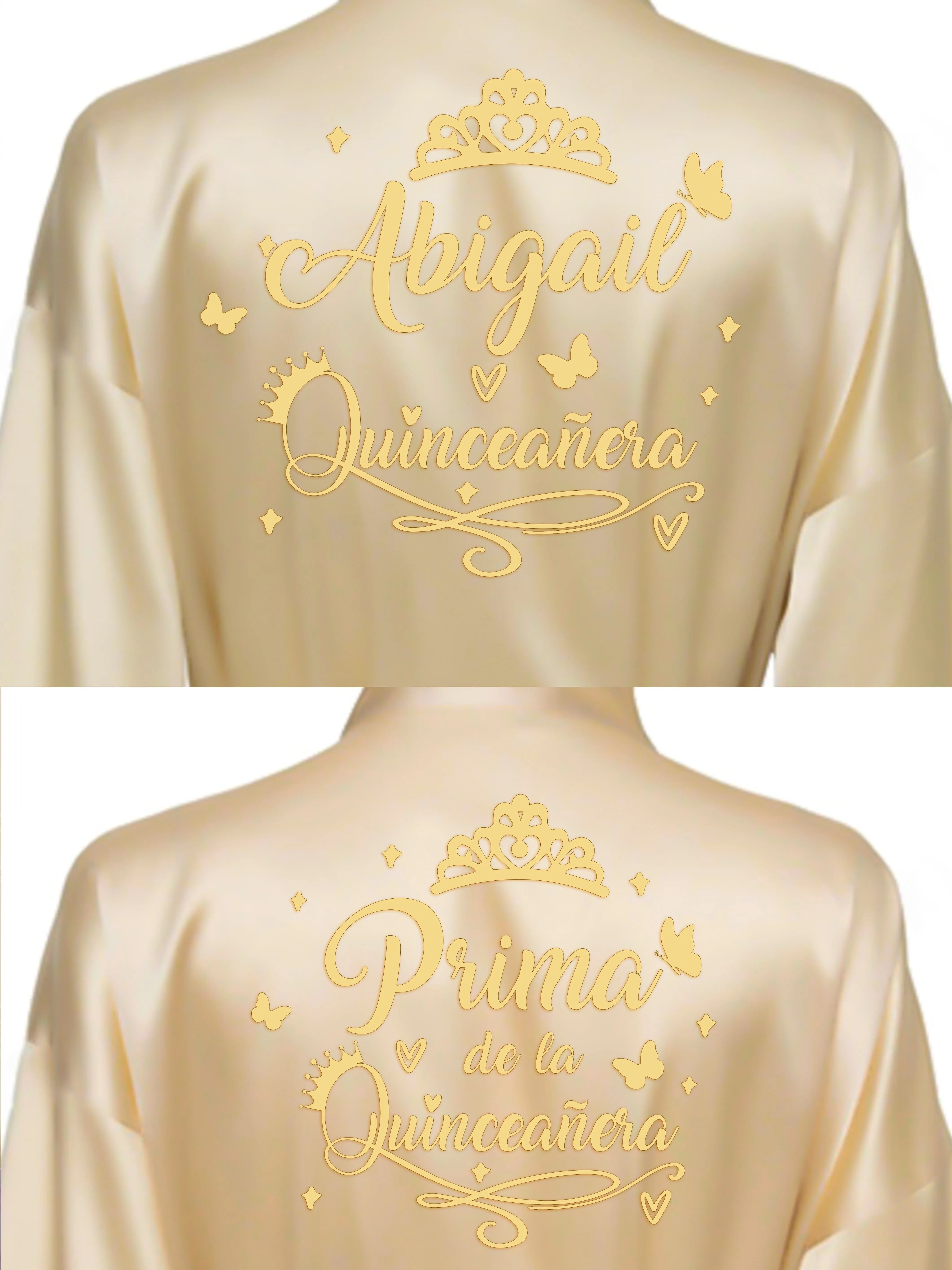 2 Batas quinceanera Gold