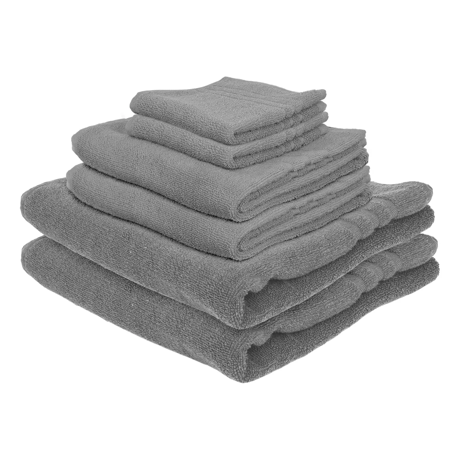 6pc 135cm x 70cm Cotton Towels Set - By Nicola Spring