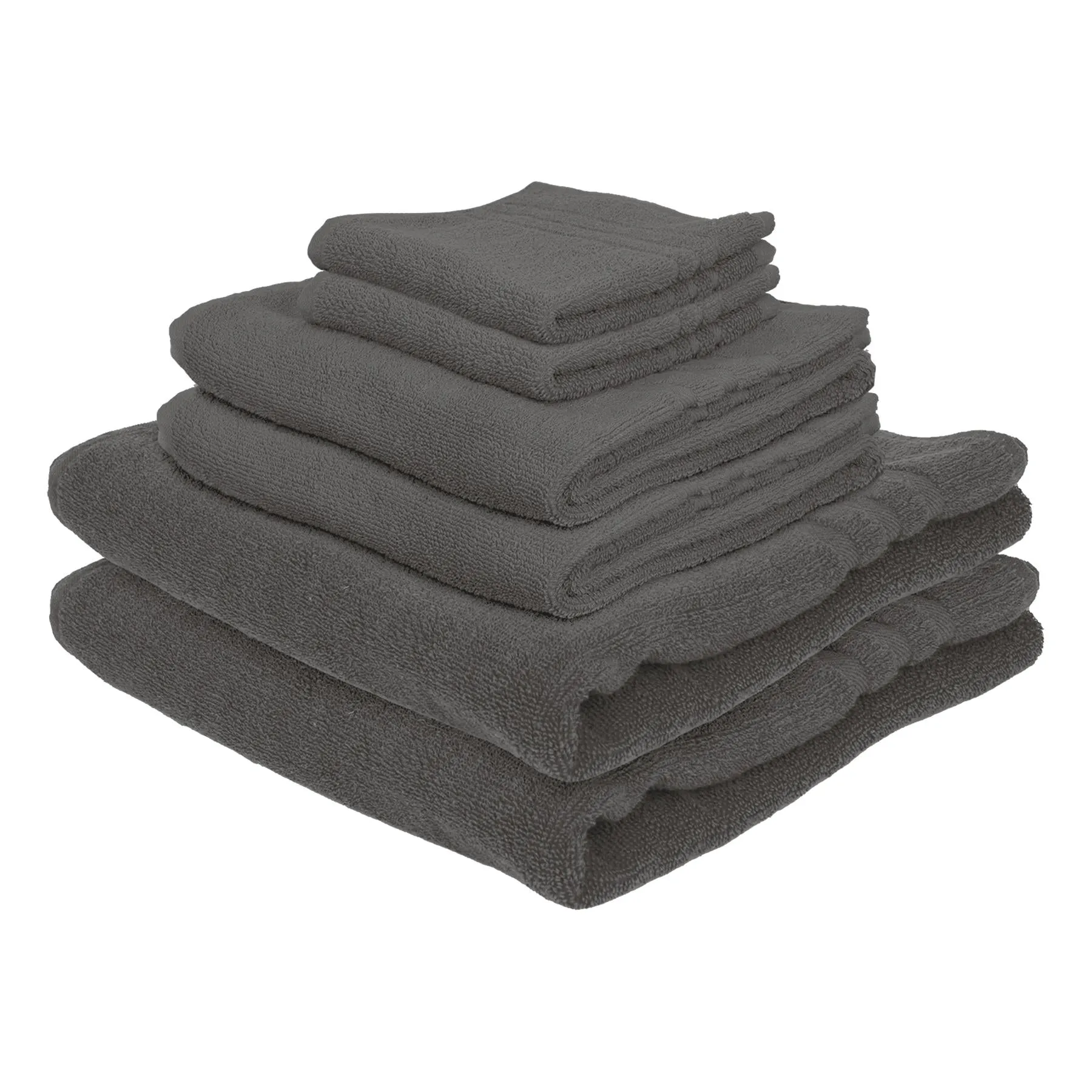 6pc 135cm x 70cm Cotton Towels Set - By Nicola Spring