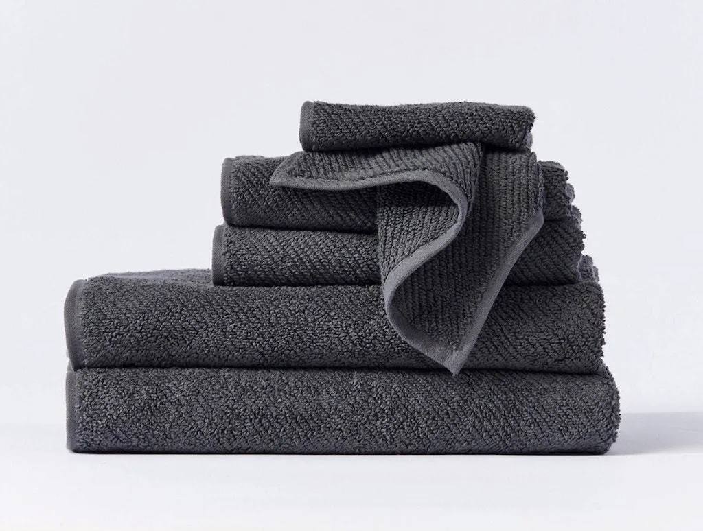 Air Weight Shadow Organic Bath Towels by Coyuchi