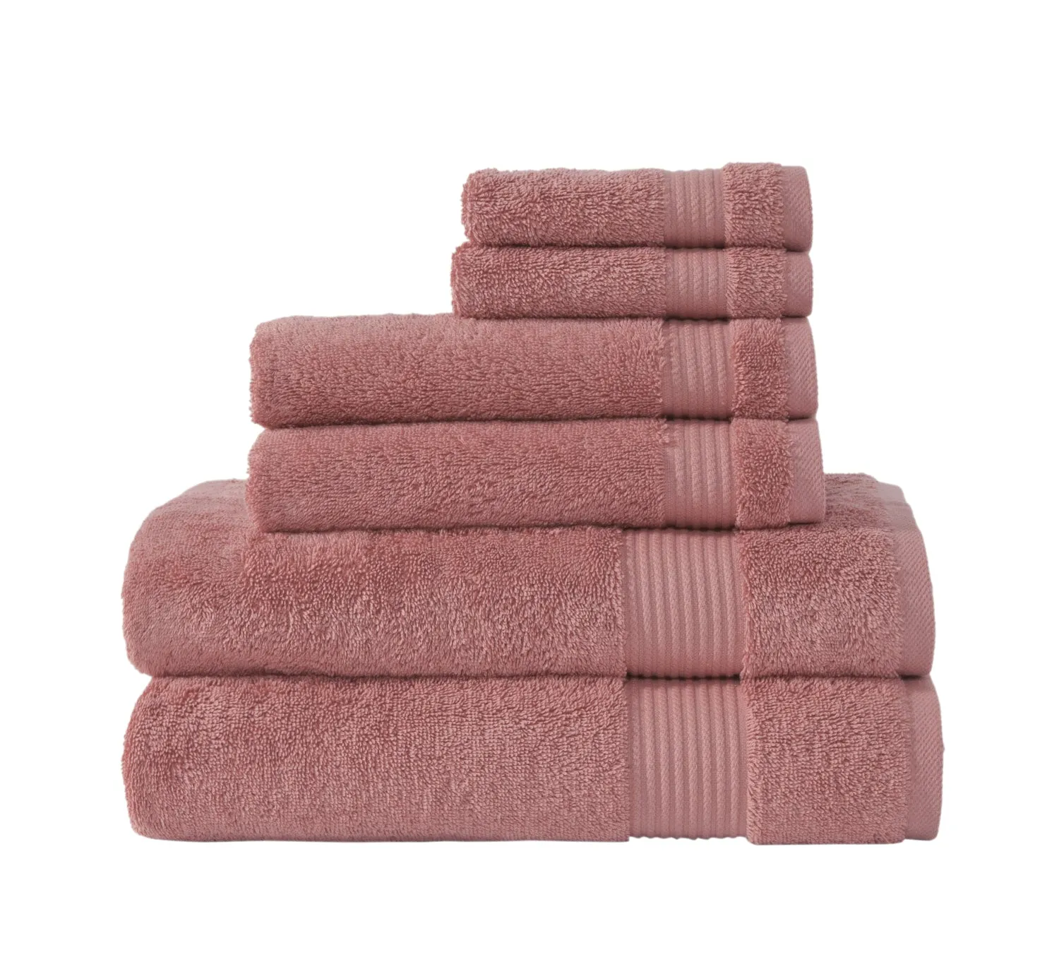 Amadeus Luxury Turkish Cotton Towel Collection 6Pc Towel Set