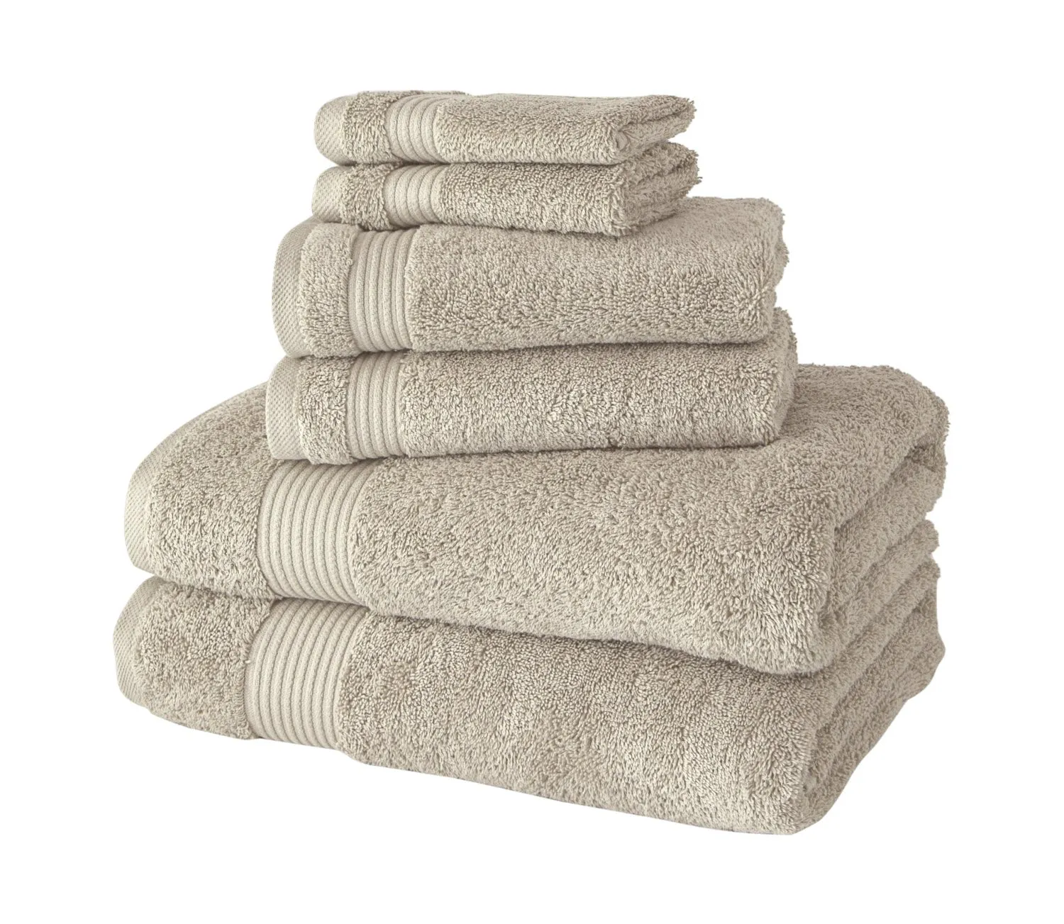 Amadeus Luxury Turkish Cotton Towel Collection 6Pc Towel Set