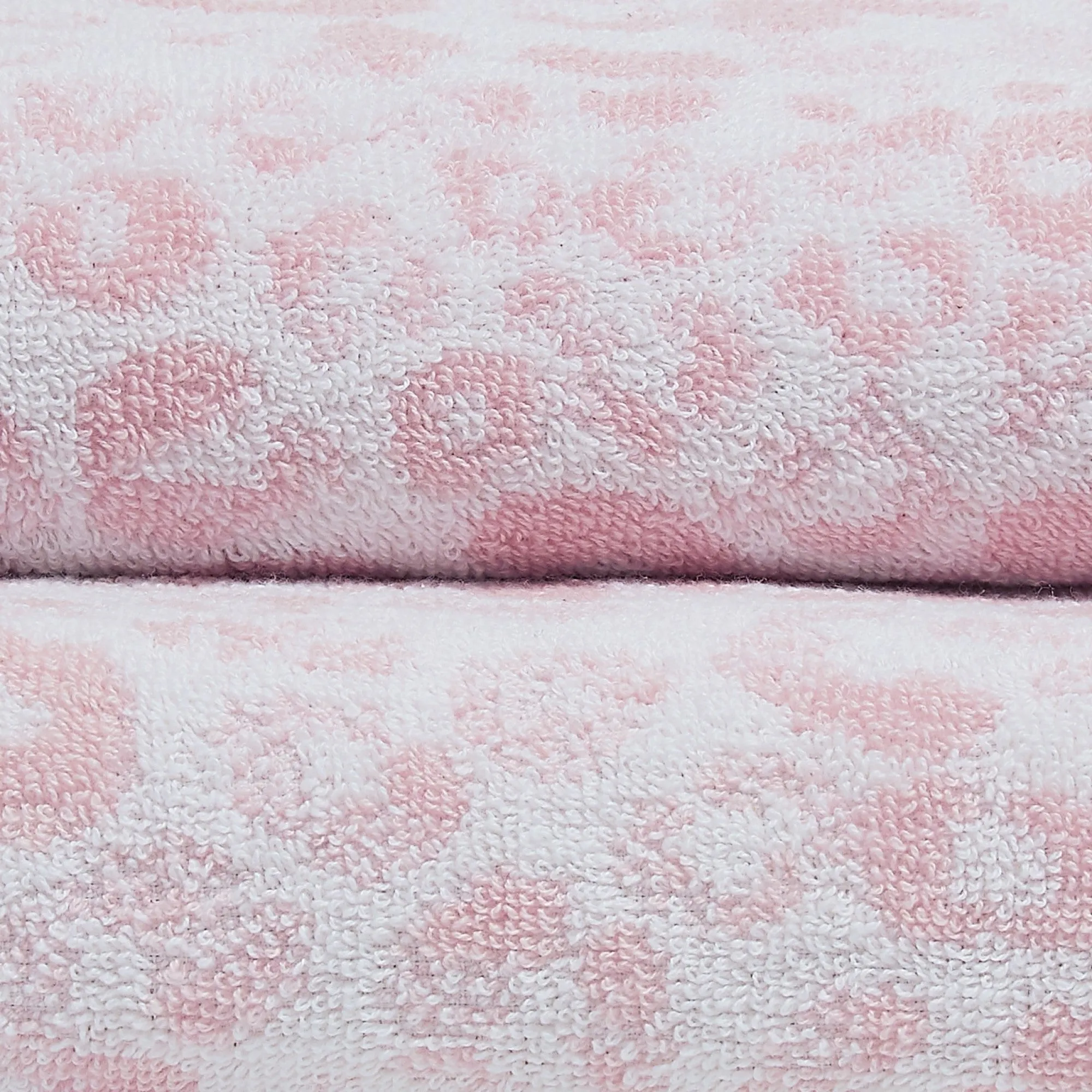 Animal Print Hand Towel (2 pack) by Fusion Bathroom in Blush 50 x 90cm