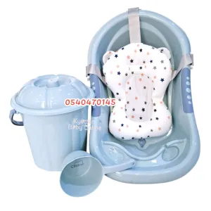 Baby Bath Set (Simple Bath Set With Cushion Bather)