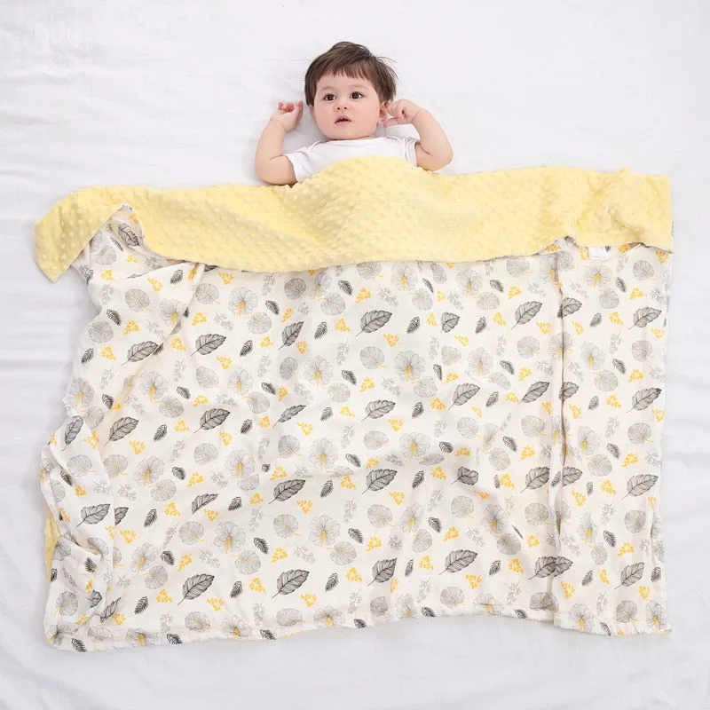 Baby Blankets 100% Cotton - Super Soft 6-Ply Muslin Gauze