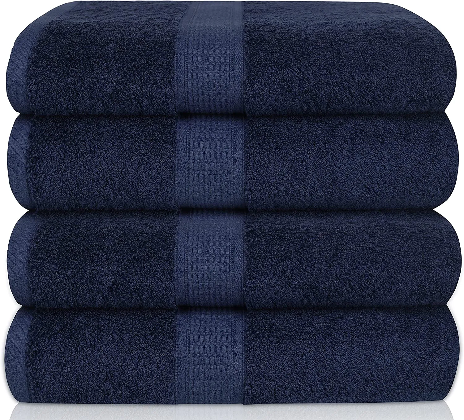 Bamboo Cotton Bath Towels - Natural, Ultra Absorbent and Eco-Friendly 30" X 52"