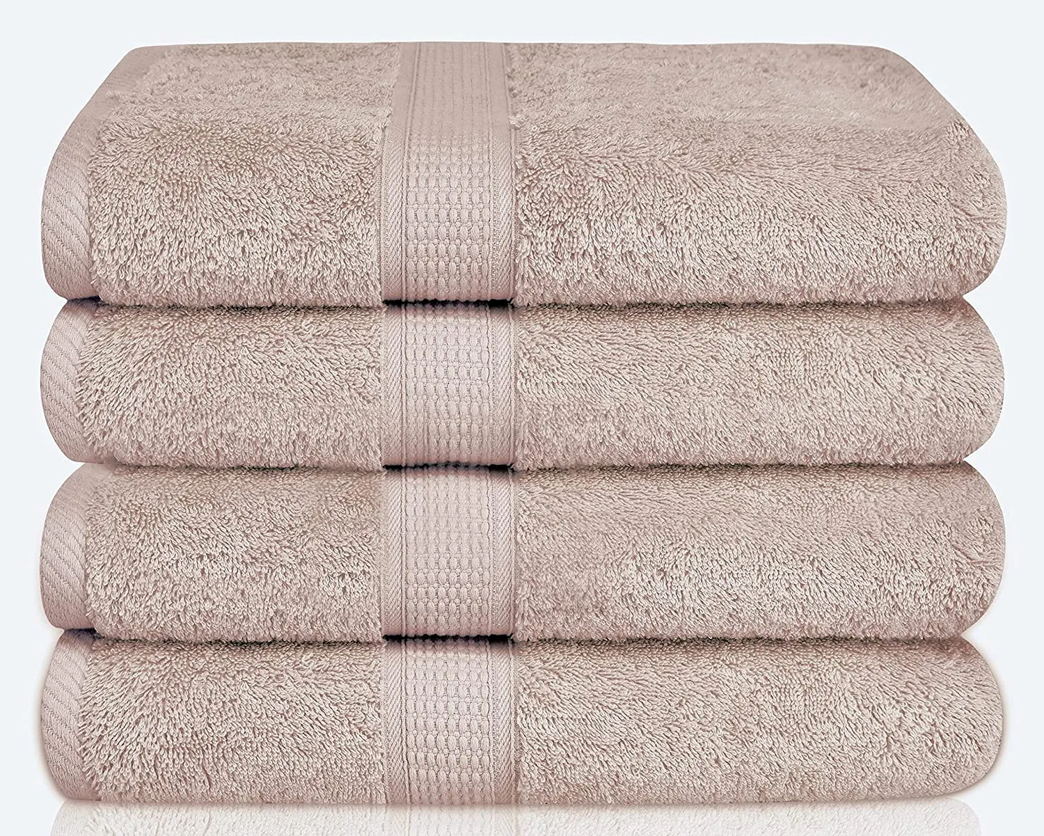 Bamboo Cotton Bath Towels - Natural, Ultra Absorbent and Eco-Friendly 30" X 52"