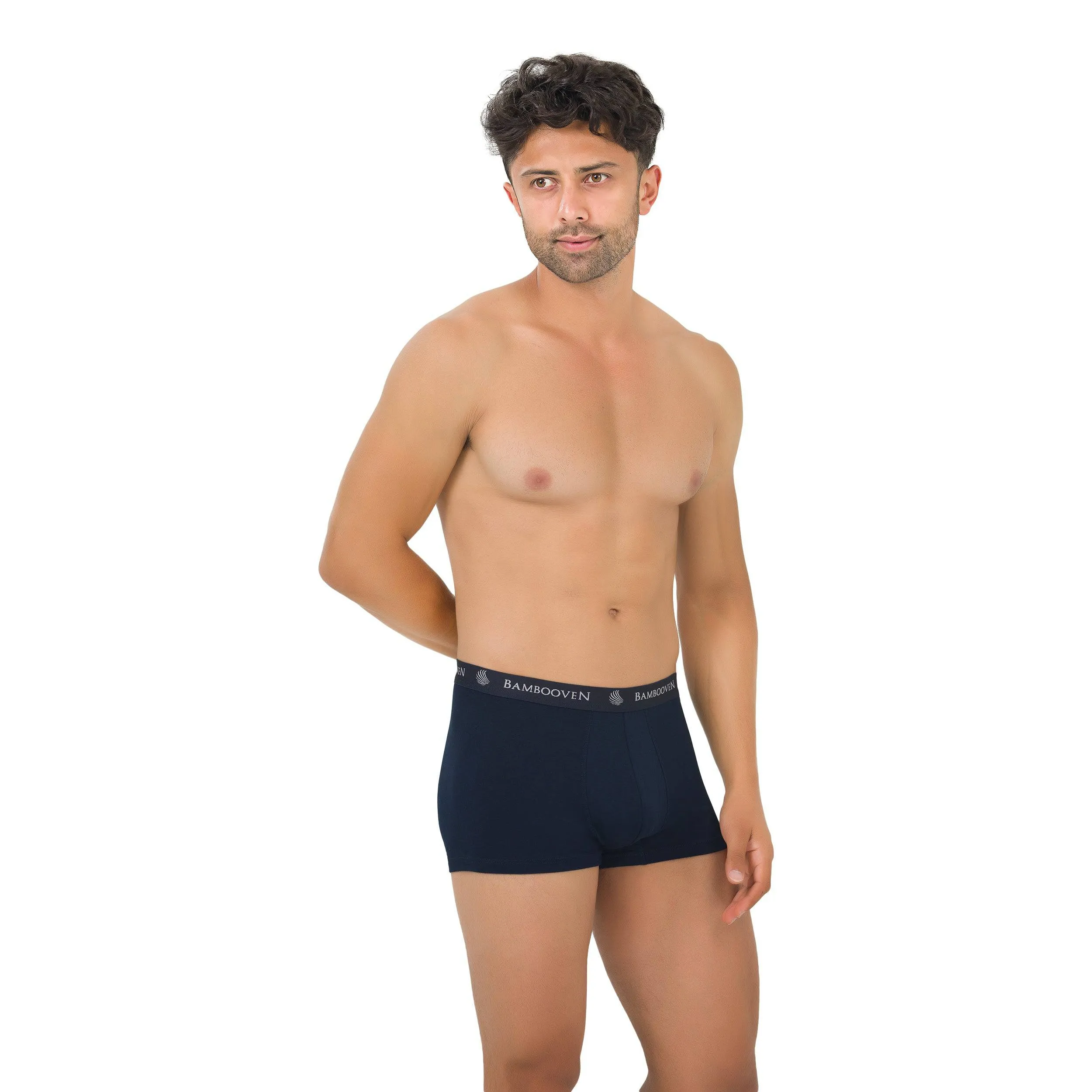 Bambooven Men’s Breathable Trunks with Pouch – Sweat-Wicking (4 Pack)