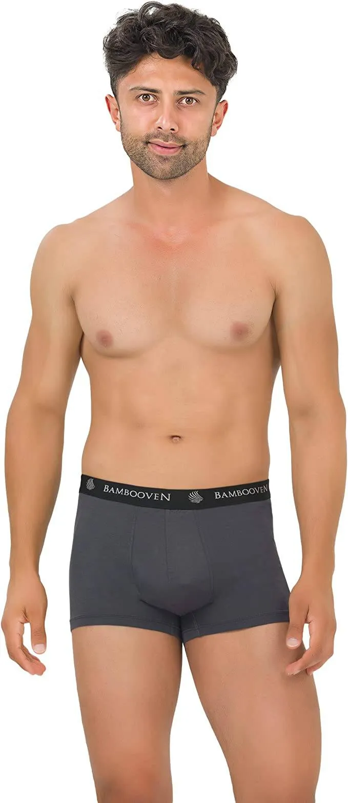 Bambooven Men’s Breathable Trunks with Pouch – Sweat-Wicking (4 Pack)