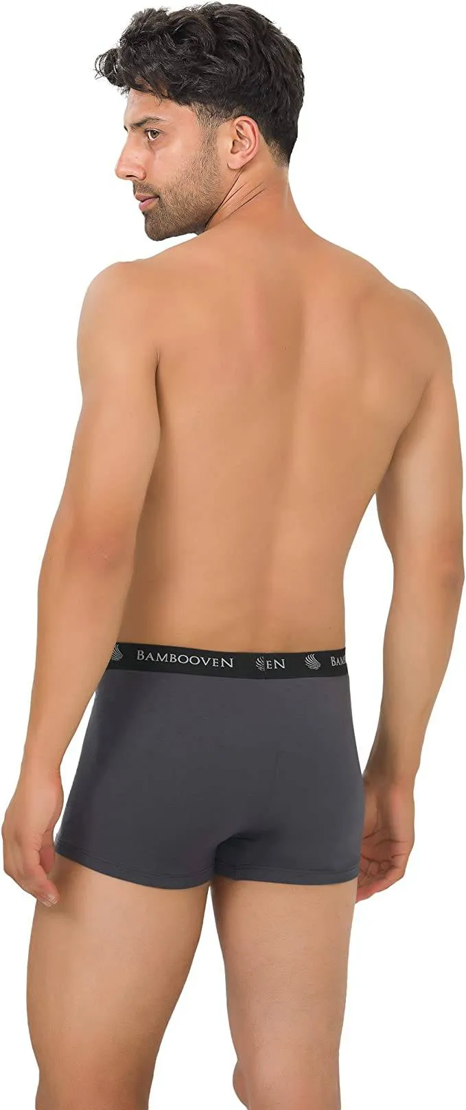 Bambooven Men’s Breathable Trunks with Pouch – Sweat-Wicking (4 Pack)