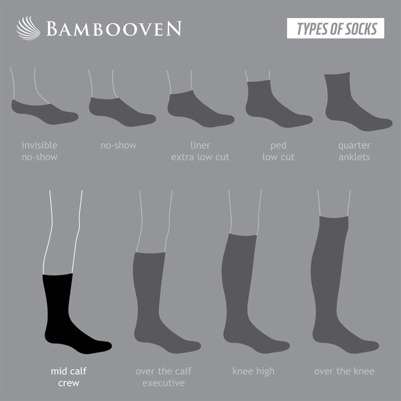 Bambooven Men’s Dress & Trouser Socks – Soft & Odor-Free (8 Pack)