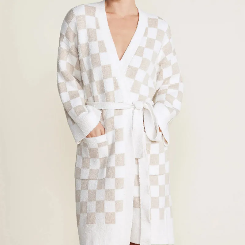 BAREFOOT DREAMS | CozyChic Cotton Checkered Robe