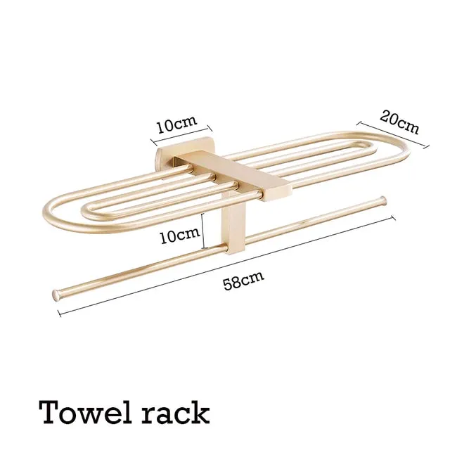 Bathroom Accessory Wall Hook Towel Hanger Bathroom Organizer