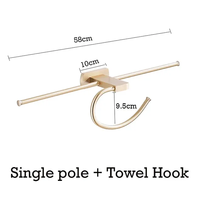 Bathroom Accessory Wall Hook Towel Hanger Bathroom Organizer