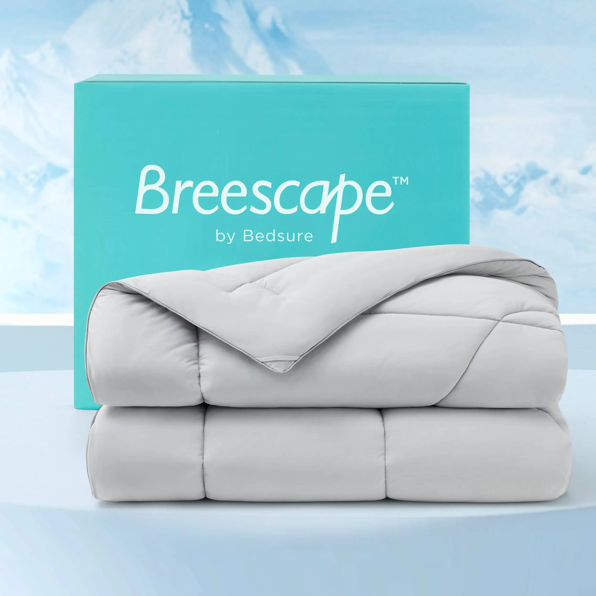 Cooling Comforter for Hot Sleepers with Q-Max of Over 0.4 - Bedsure Breescape