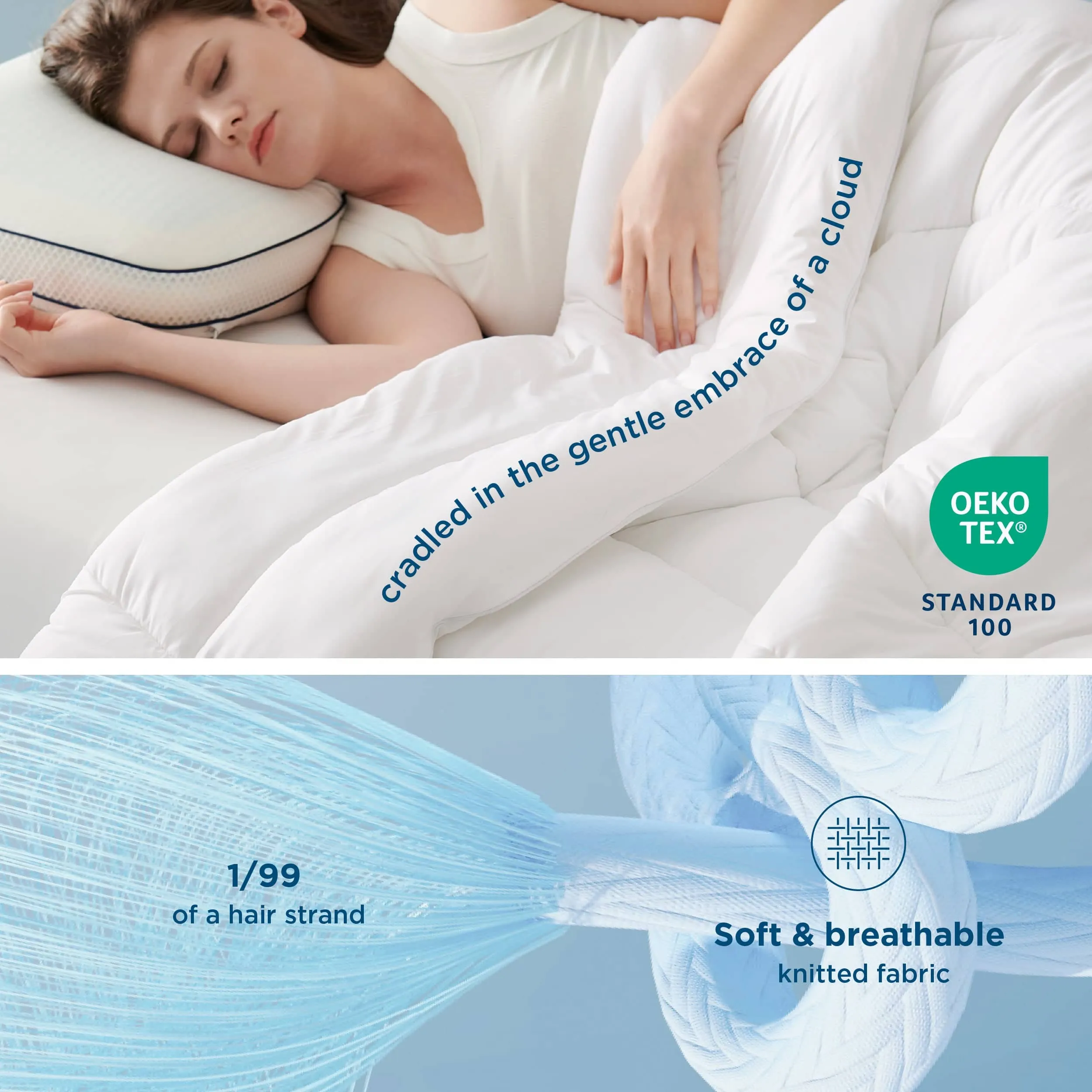 Cooling Comforter for Hot Sleepers with Q-Max of Over 0.4 - Bedsure Breescape