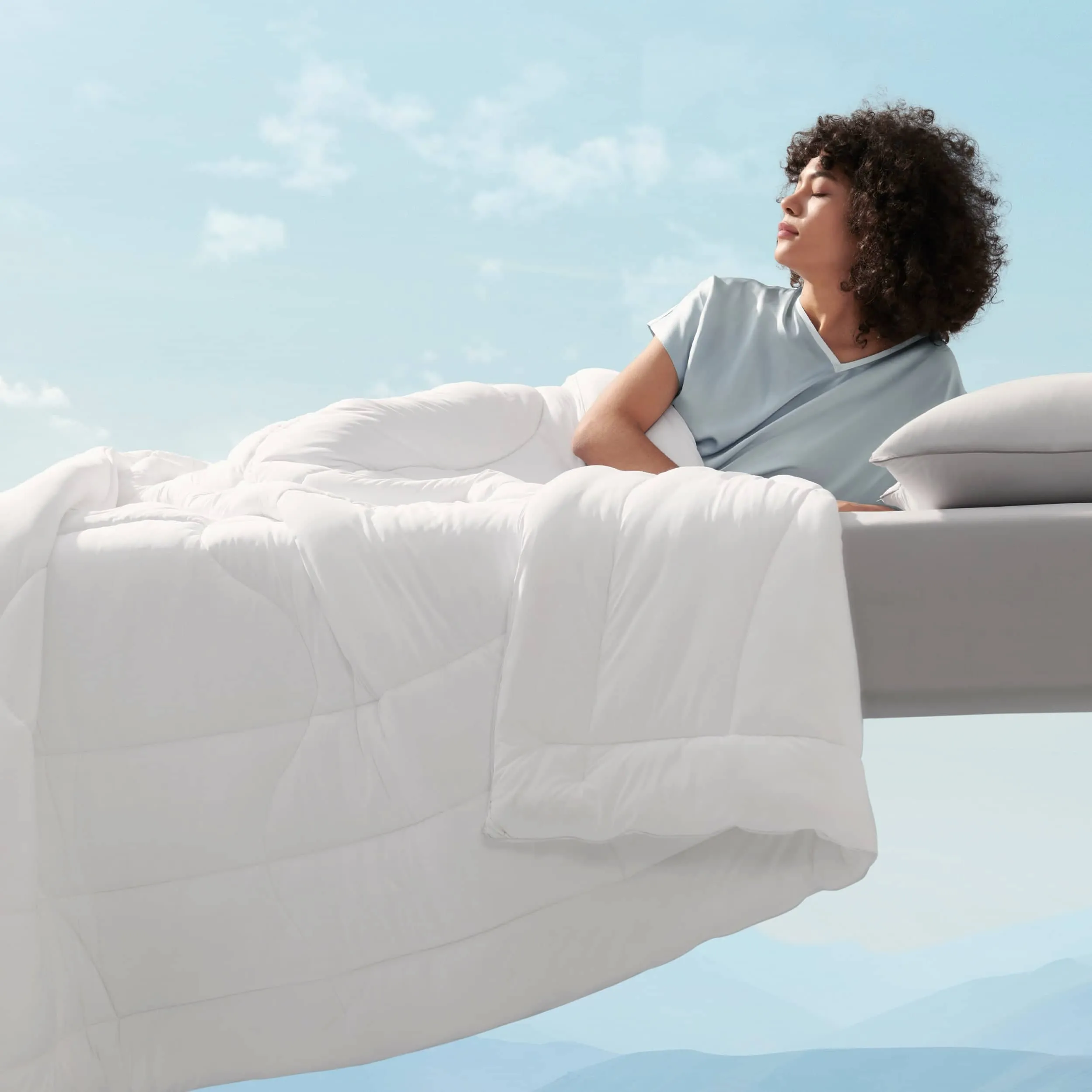 Cooling Comforter for Hot Sleepers with Q-Max of Over 0.4 - Bedsure Breescape