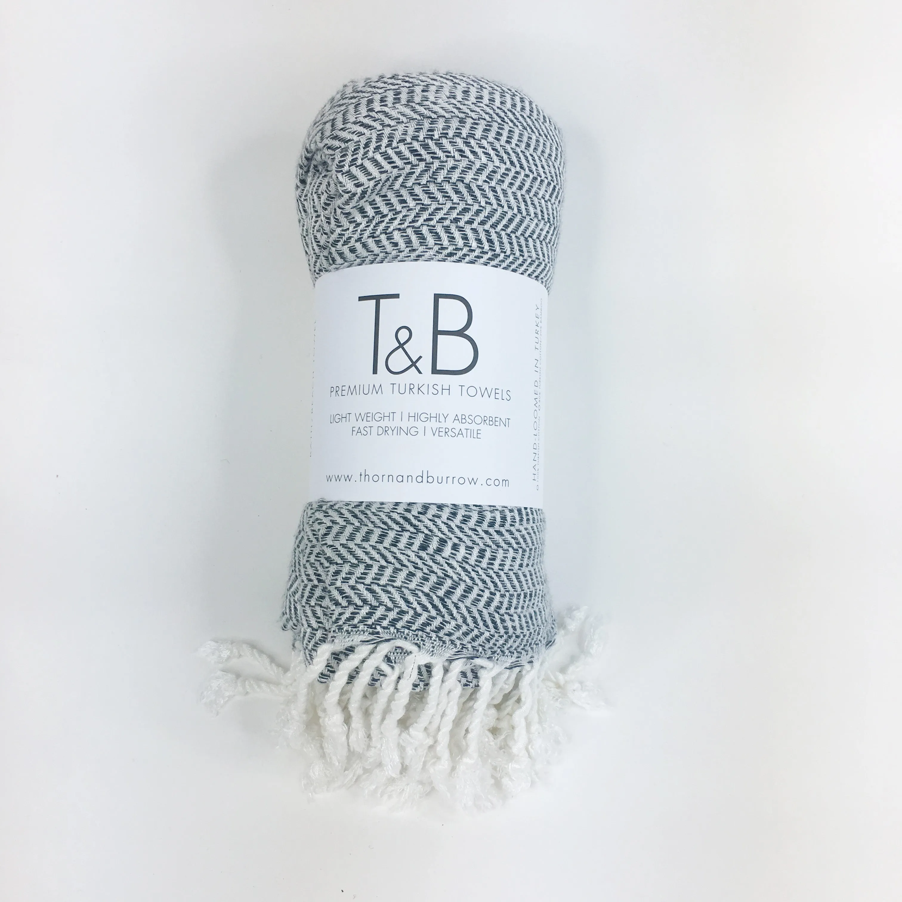 Black - Bamboo & Cotton Turkish Towel