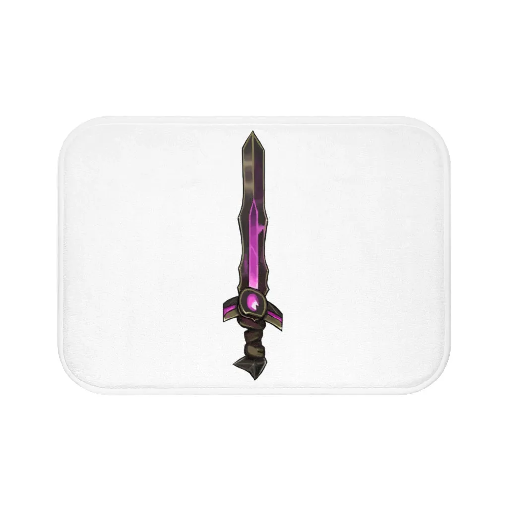 Brown and Purple Sword Bath Mat