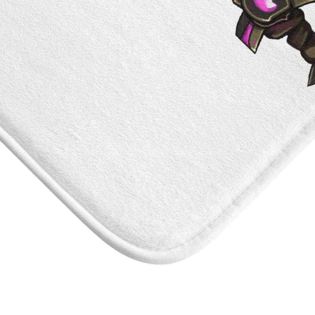 Brown and Purple Sword Bath Mat