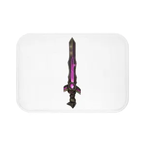 Brown and Purple Sword Bath Mat