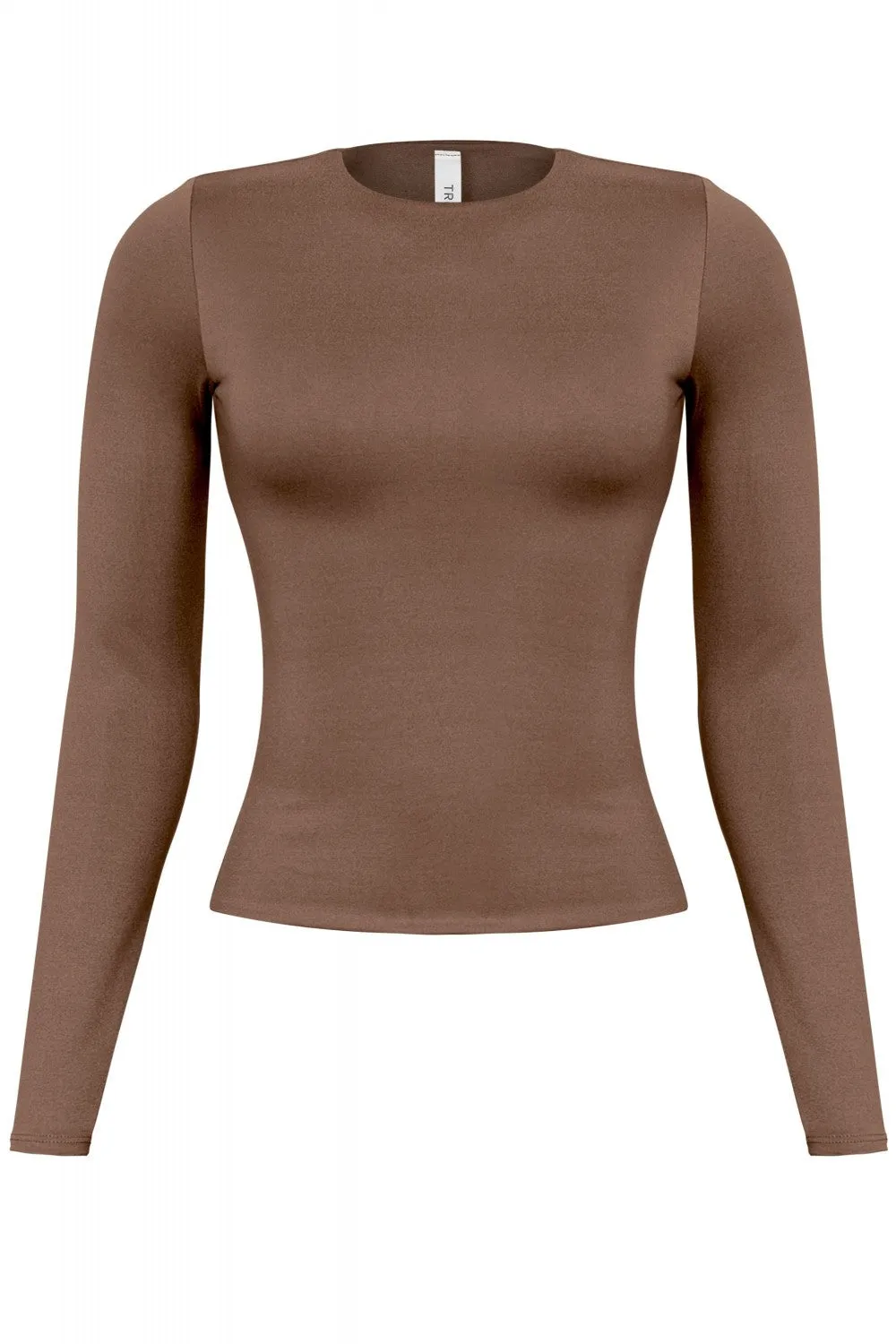 Cara Long Sleeve Top  (Brown)