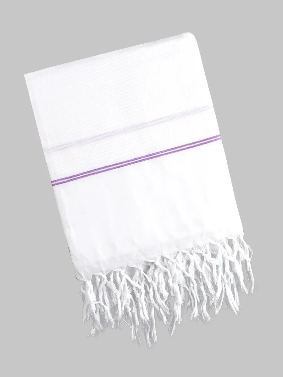 Cotton White Relaxer Bath Towel