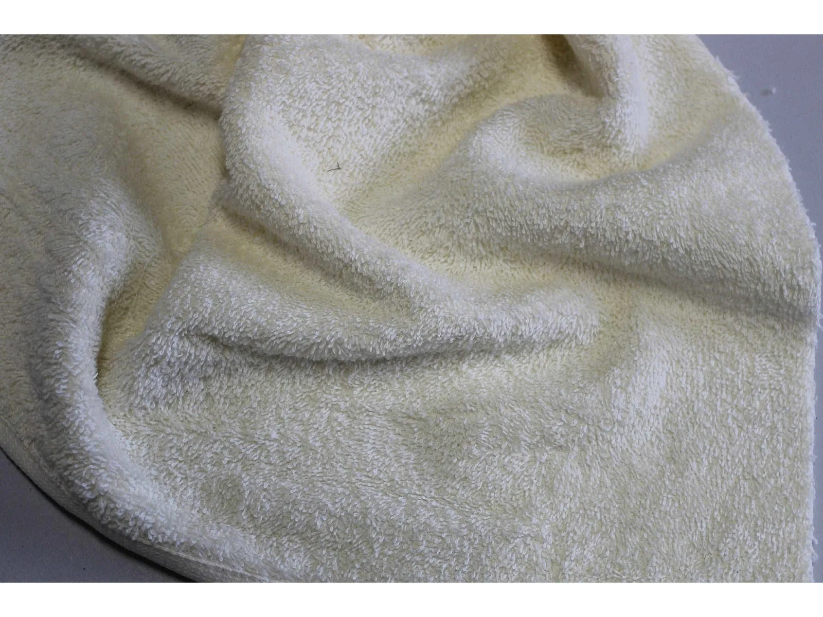 CREAM - Pure Cotton Thick LUXURY TOWELLING Fabric - 400 gsm - By Truly Sumptuous