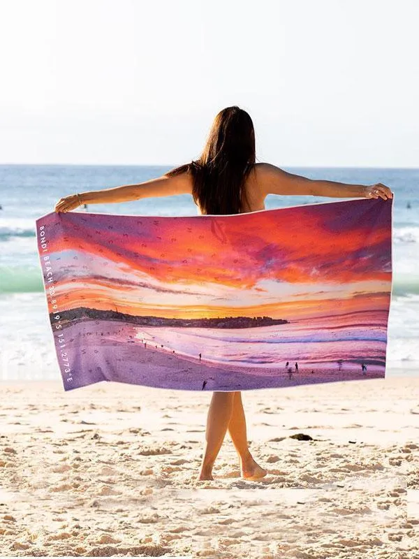 Destination Towels - Bondi Inferno sand free beach towel