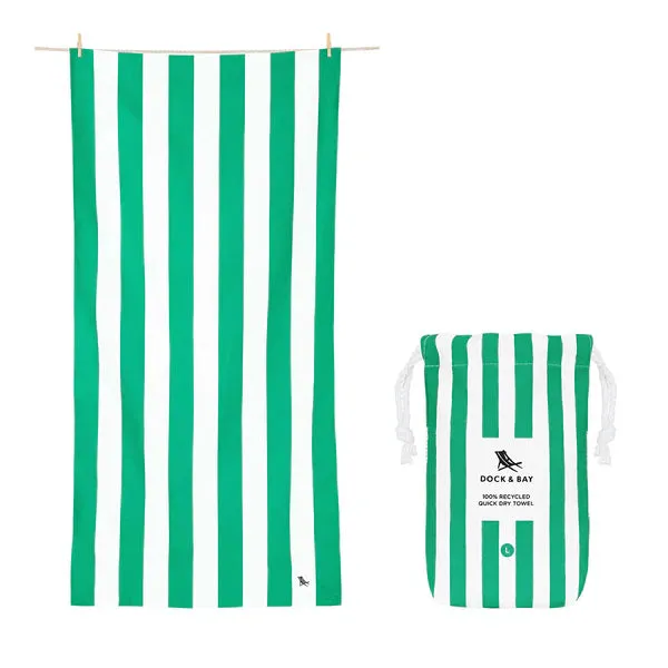 Dock & Bay Quick Dry Beach Towels - Cancun Green