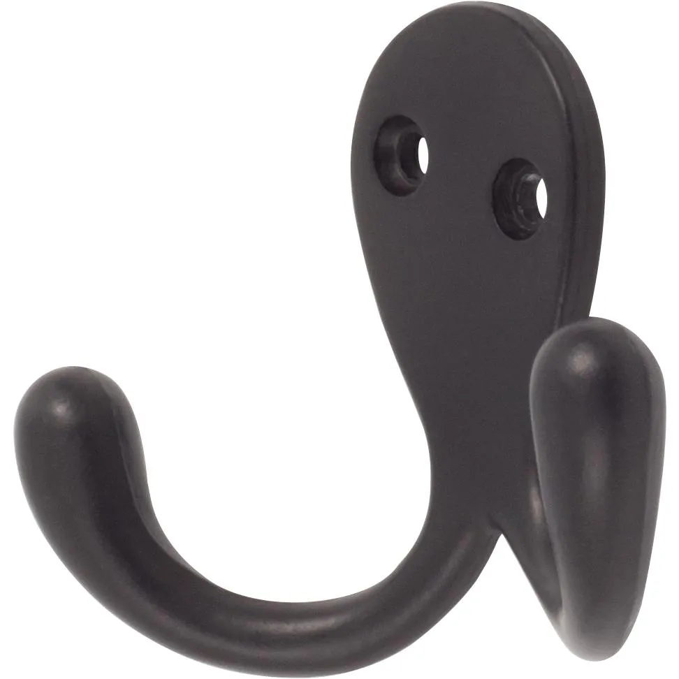 Double Robe Hook, 2-1/8" High, 1" Projection