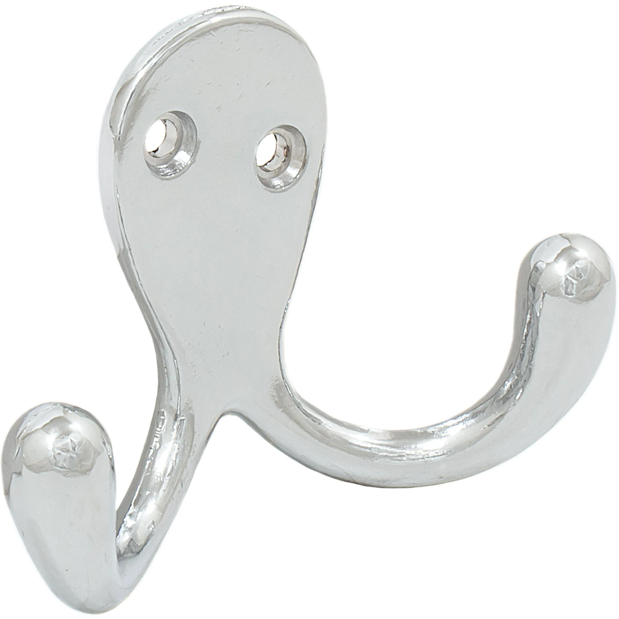 Double Robe Hook, 2-1/8" High, 1" Projection