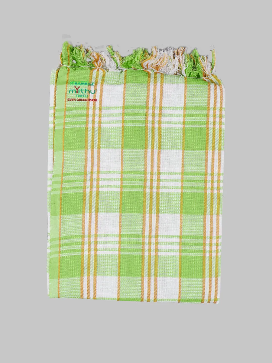 Evergreen Special Checked Bath Towel Colour (Pack of 2)