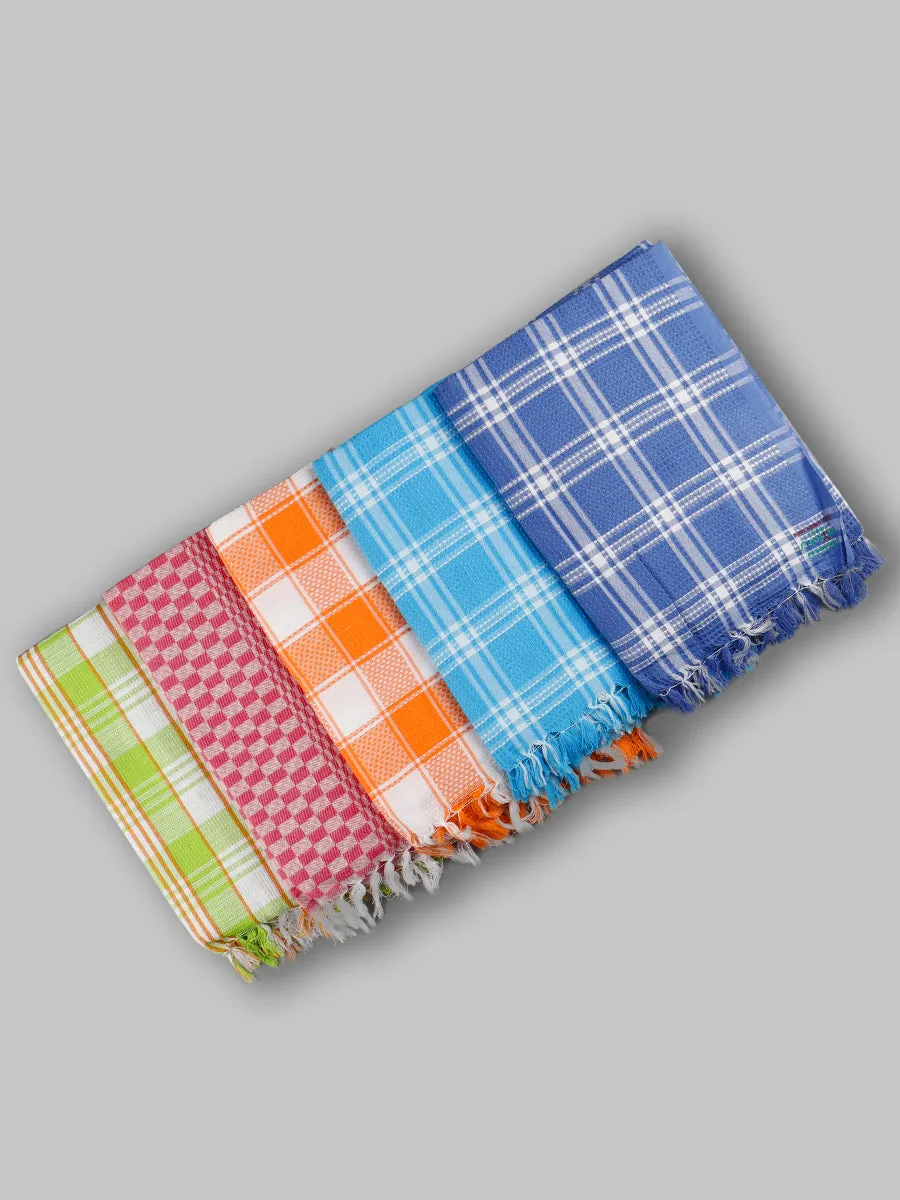 Evergreen Special Checked Bath Towel Colour (Pack of 2)