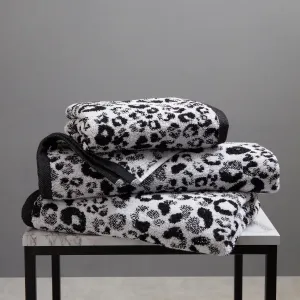 Fusion Animal Print Hand Towel - 2 Pack - Black