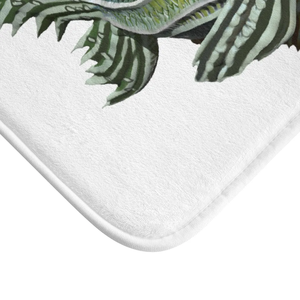 Green Fish Bath Mat