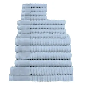 Jenny Mclean Royal Excellency 14 Piece Baby Blue Towel Pack