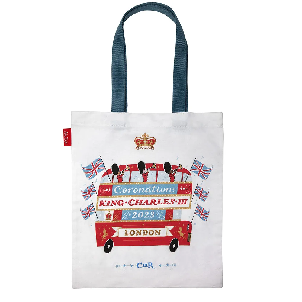 King Charles III "Coronation Bus" Tote Bag