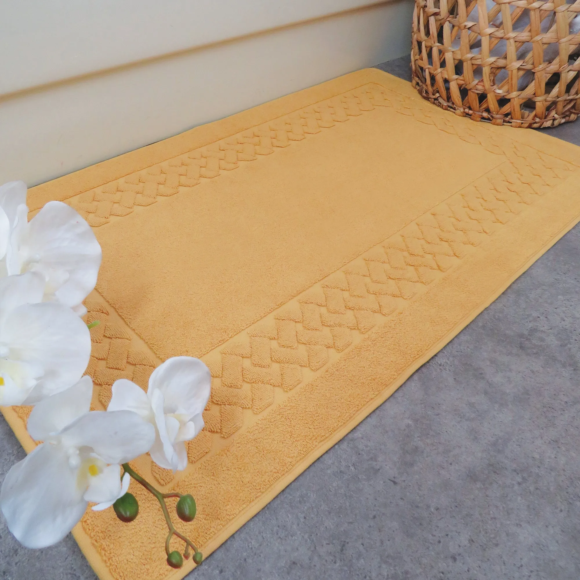 Lemon Quartz Luxury Cotton Bath Mat