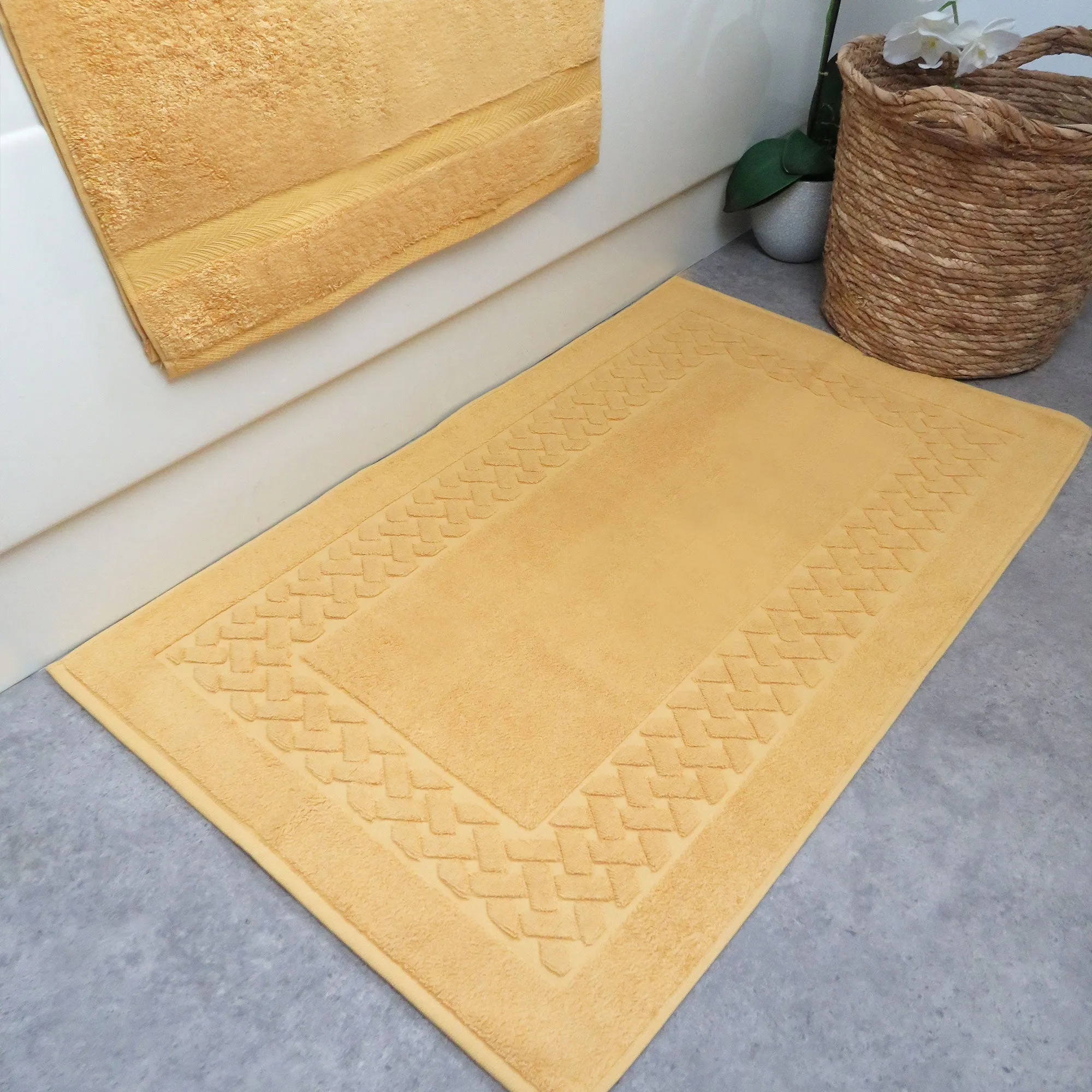 Lemon Quartz Luxury Cotton Bath Mat