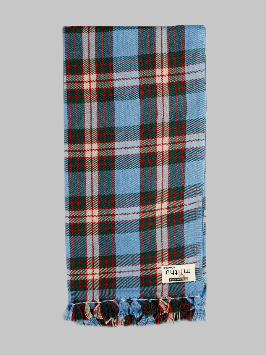 Light Weight Cotton Colour Checked Bath Towel Chapter (Pack of 2)