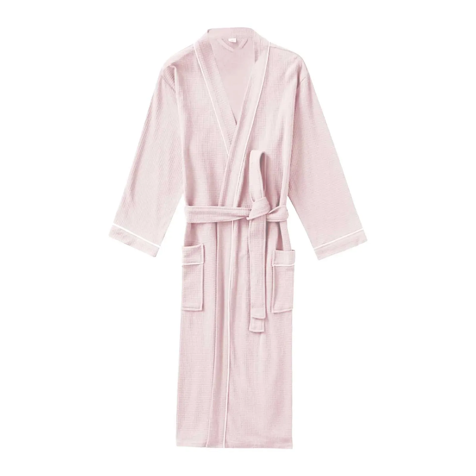 Luxurious Thick Terry Bathrobe for Men: Long Sleeve Absorbent Kimono