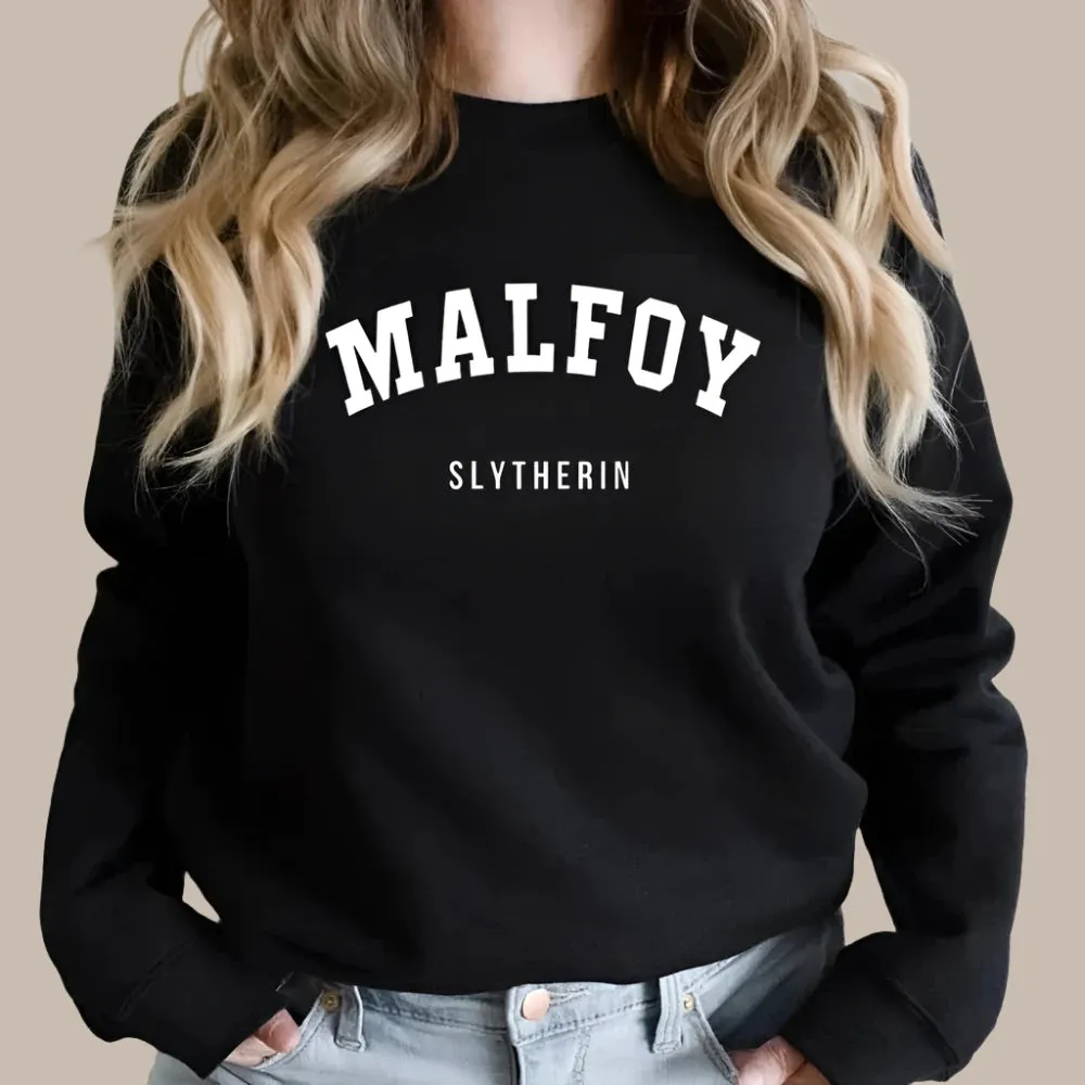 Malfoy Stylish Simple Letter Sweatshirt