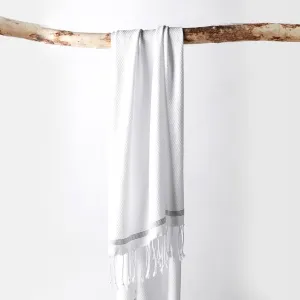 Mediterranean Alpine White Organic Towels by Coyuchi