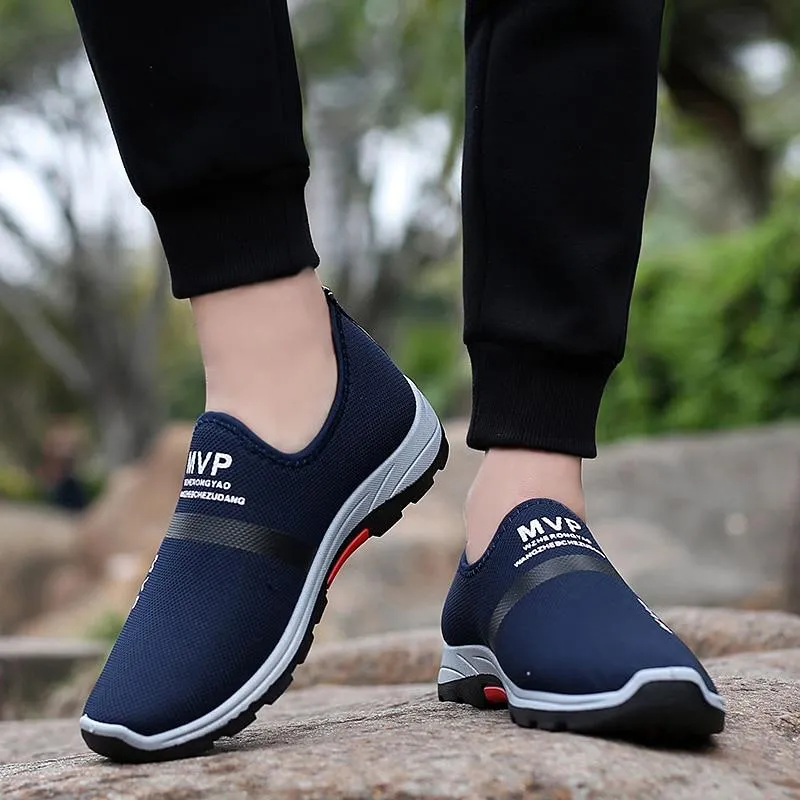 Men Mesh Breathable Lightweight Casual Walking Shoes