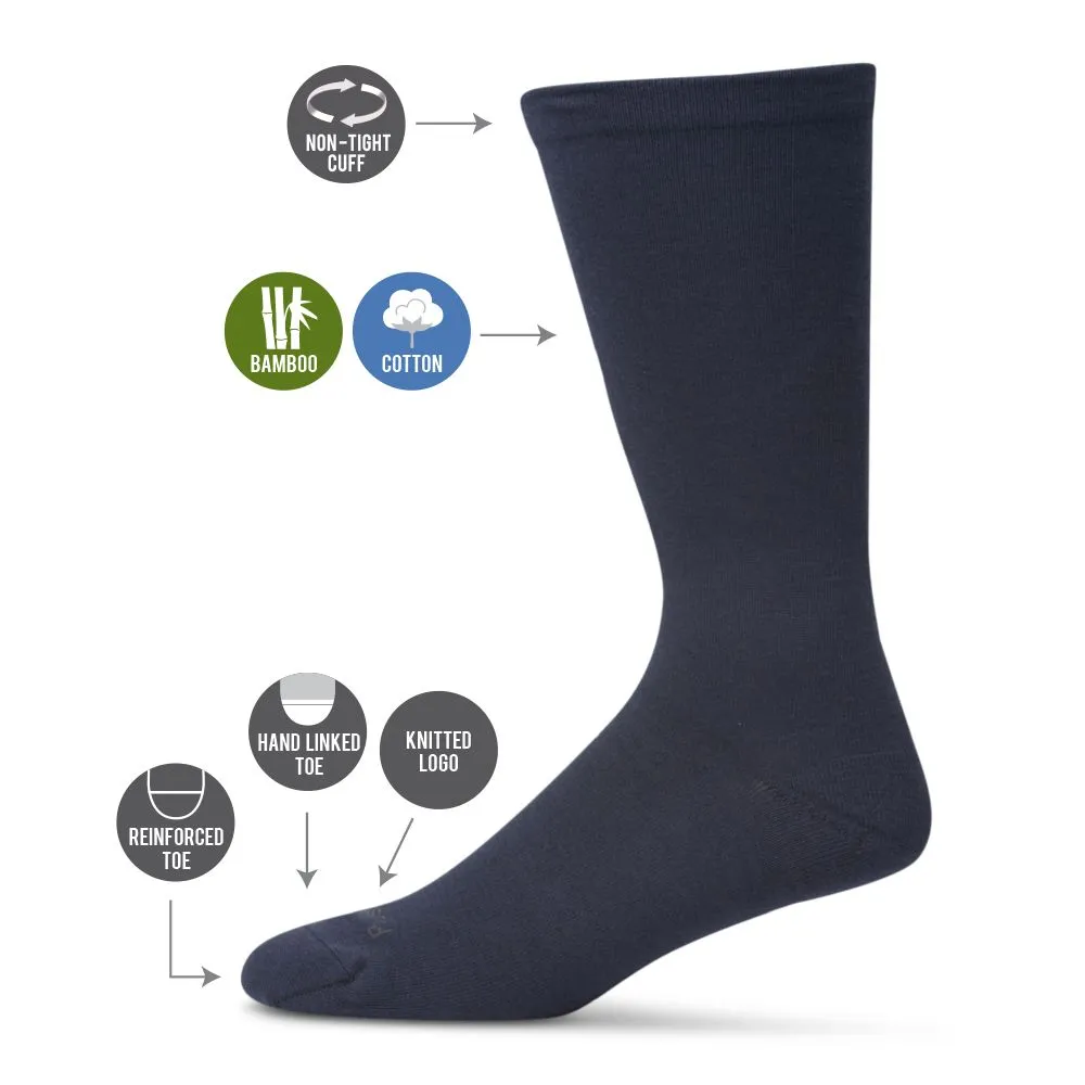 Men's Bamboo/Cotton Health Socks Size 6-10