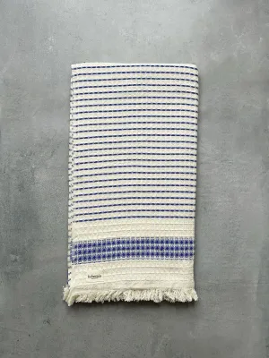 Milos Check Hammam Towel, Blue