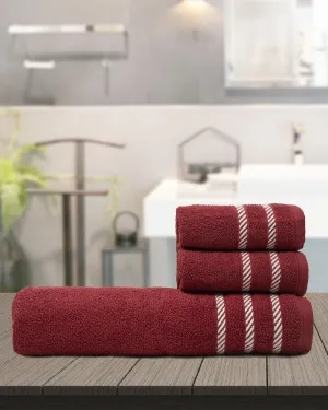 MOXIE BATH TOWELS- 3PCS- ANGIE'S INDIA