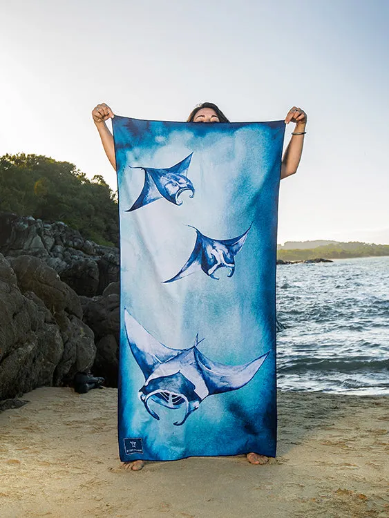 Ocean Armour Manta Beach Towel