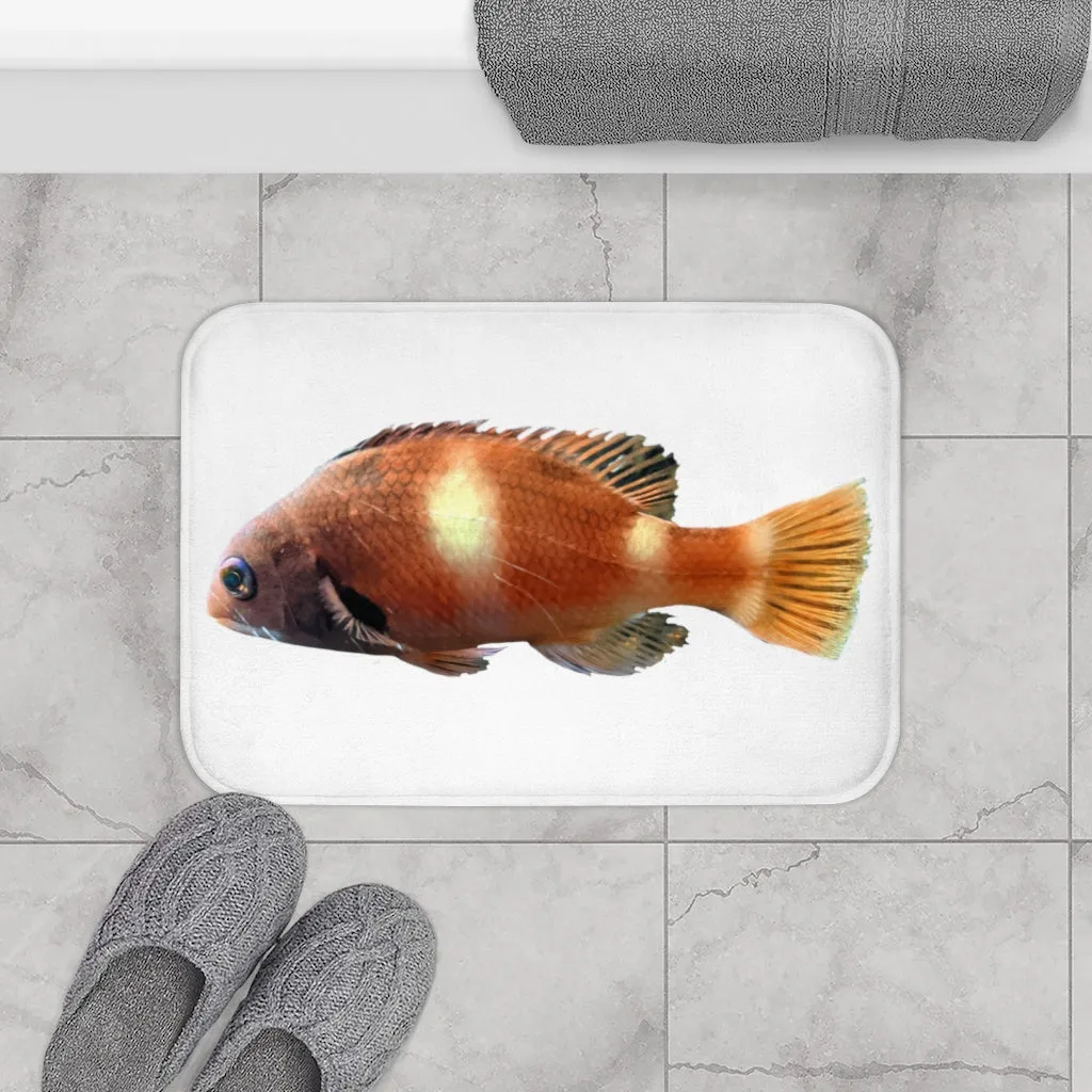 Orange Fish Bath Mat